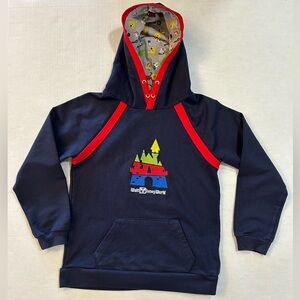 Disney Park Goofy Walt Disney embroidered logo kids Hoodie Sz-M. P19